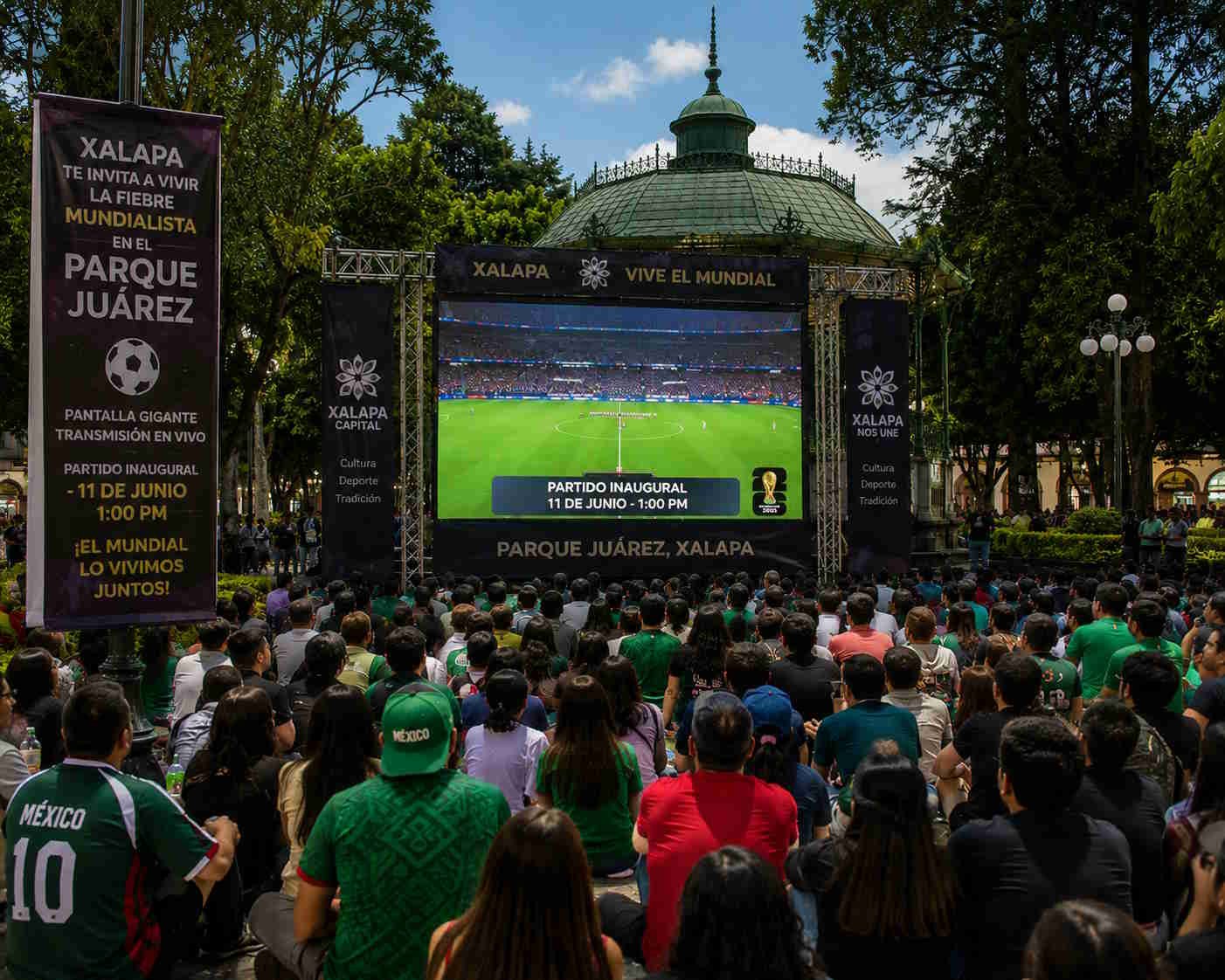 Xalapa transmitirá inauguración del Mundial 2026 en el Parque Juárez