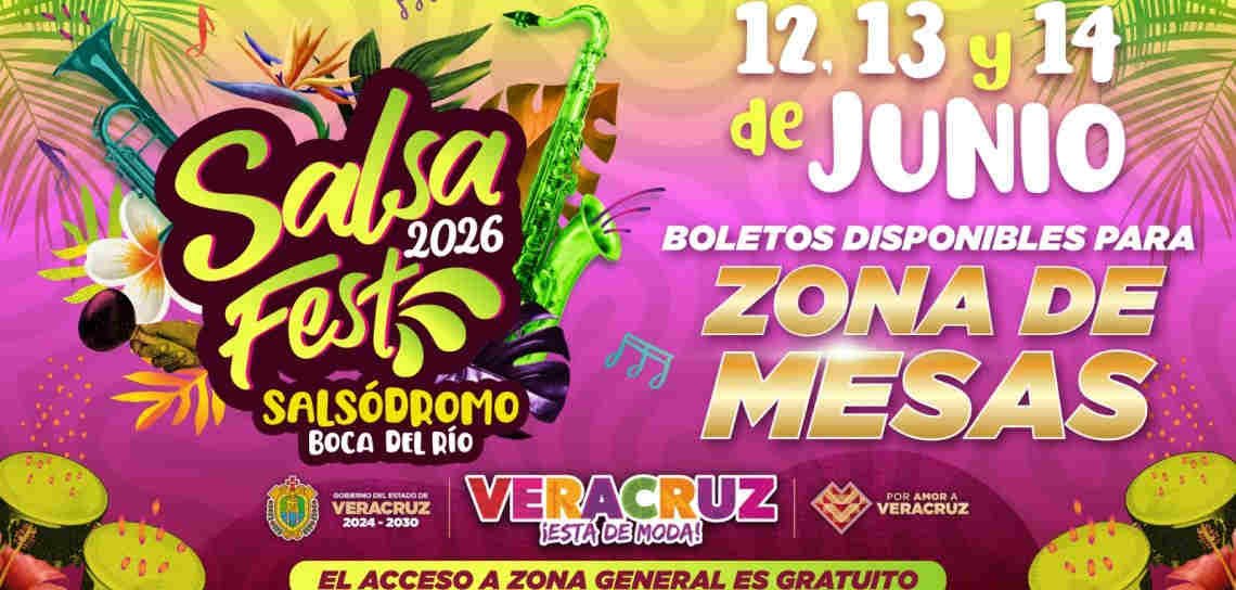 Salsa Fest 2026: Boletos ya disponibles para la zona de mesas, en línea y en taquilla