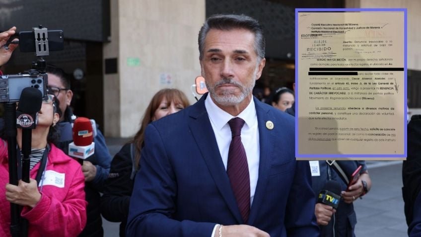 Sergio Mayer renuncia a Morena; asegura que es por motivos personales