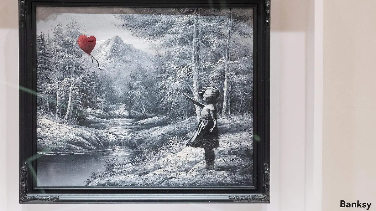 Óleo de Banksy de la “Niña con globo” se vende por 17.9 millones de dólares en Nueva York