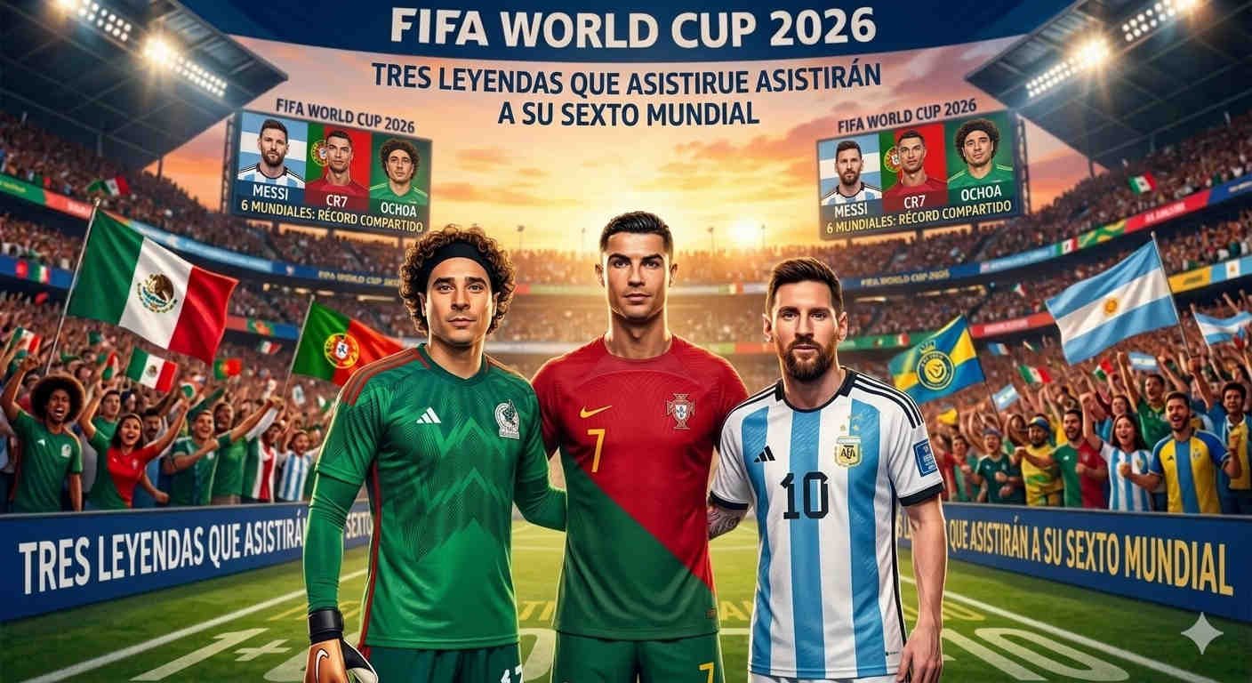 Los tres futbolistas que jugarán su sexto Mundial y romperán un récord histórico