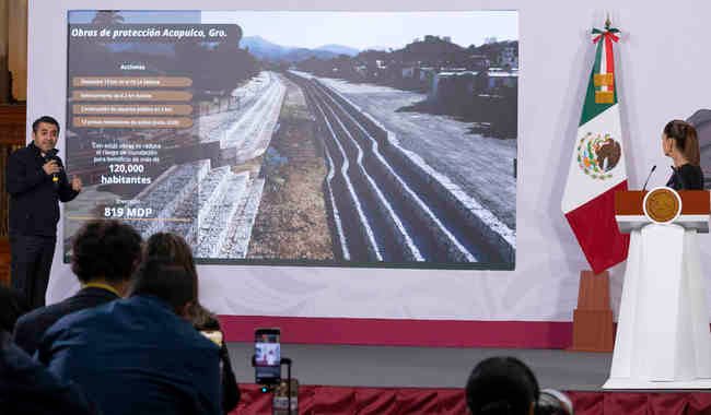 Se destinan cerca de 12 mil mdp para evitar inundaciones; hay 23 mil obras de agua en prácticamente todos los municipios: Presidenta