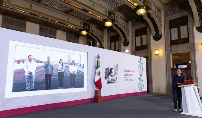 Presidenta inaugura el Paso Superior Ferroviario Arco Sur “Epitacia Zamora Teodoro” en Colima en beneficio de 157 mil habitantes
