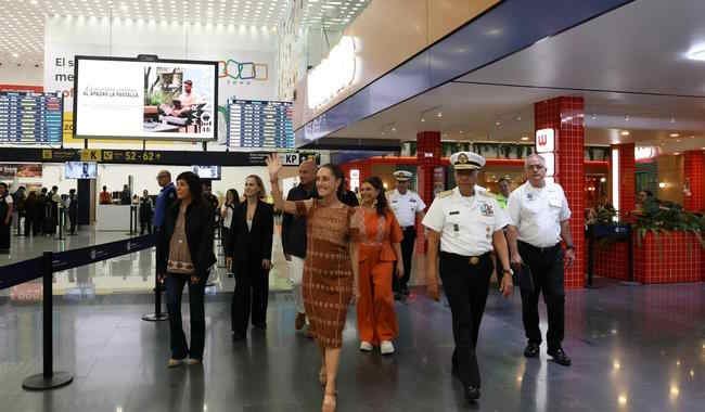 “Es un compromiso cumplido”: Presidenta encabeza entrega de la 1ª fase de remodelación del Aeropuerto Internacional “Benito Juárez” CDMX