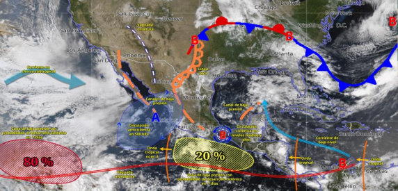 Tormentas este martes en Veracruz