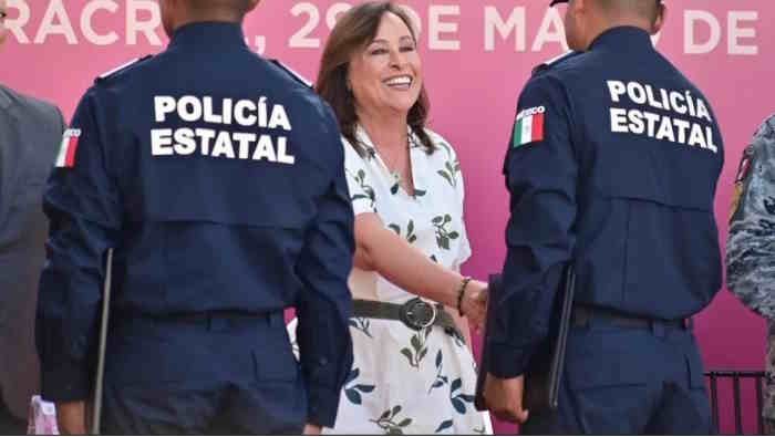 Veracruz tendrá al menos 10 mil policías al finalizar la administración de Rocío Nahle