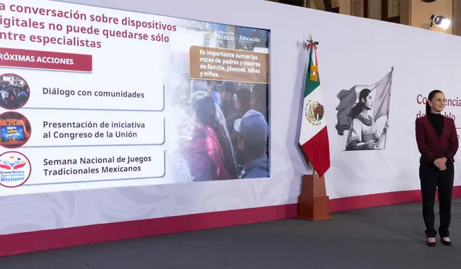 Presidenta anuncia foros para crear propuesta de regulación del uso de plataformas digitales y redes sociales en niñas, niños y adolescentes