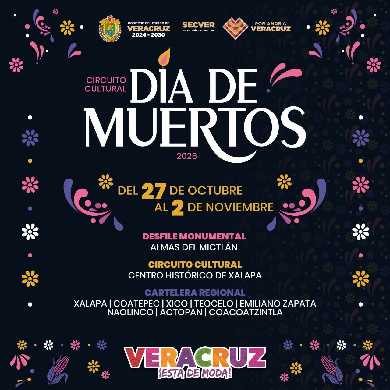 Disfruta de las tradiciones del Día de Muertos con actividades culturales en Veracruz